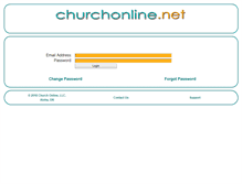 Tablet Screenshot of churchonline.net
