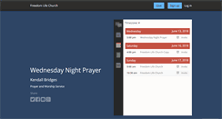 Desktop Screenshot of freedomlife.churchonline.org