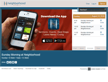Tablet Screenshot of neighborhoodchurch.churchonline.org