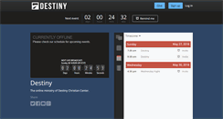 Desktop Screenshot of destinychristian.churchonline.org