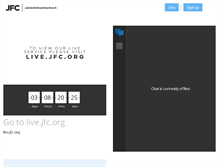 Tablet Screenshot of jfc.churchonline.org