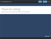 Tablet Screenshot of croswellwesleyanchurch.churchonline.org