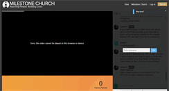Desktop Screenshot of milestone-church.churchonline.org