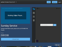 Tablet Screenshot of jubileenc.churchonline.org