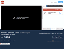 Tablet Screenshot of morelifechurch.churchonline.org