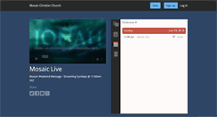 Desktop Screenshot of livemosaiccc.churchonline.org