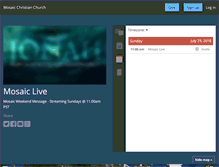 Tablet Screenshot of livemosaiccc.churchonline.org