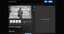 Desktop Screenshot of elimgospelchurch.churchonline.org