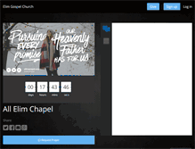 Tablet Screenshot of elimgospelchurch.churchonline.org